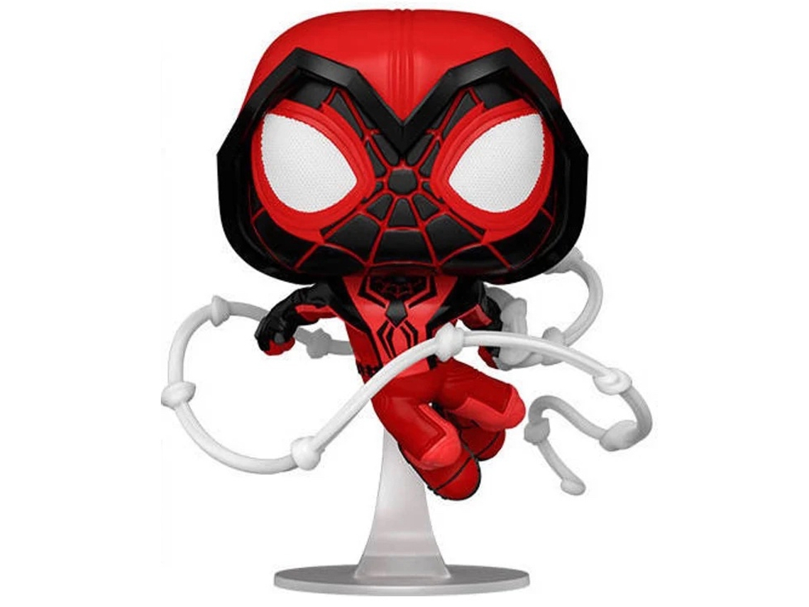 Figura Funko Pop Marvel Gamerverse Spider Man Miles Morales Capuz Carmesim 50155 Wortenpt