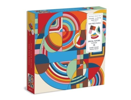 Livro frank lloyd wright hoffman house rug 500 piece puzzle with shaped pieces de galison (inglês)