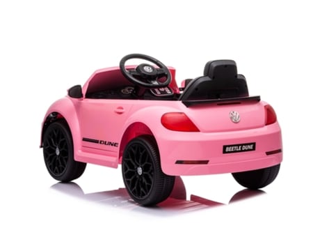 Carro Elétrico para Crianças VOLKSWAGEN Beetle Rosa 0-6 Anos 12V