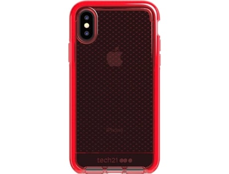 Capa iPhone X  Evo Check Vermelho