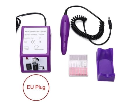 Rui DA® Kit de broca elétrica profissional para unhas manicure pedicure (roxo) HB021 VGEBY