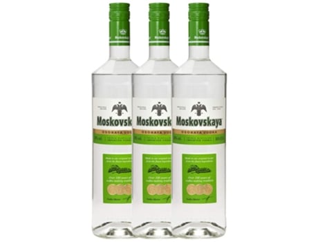 Vodka MOSKOVSKAYA Moskovskaya (1 L - 3 unidades)