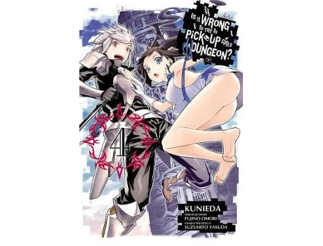 Livro is it wrong to try to pick up girls in a dungeon?, vol. 4 (manga) de fujino omori (inglês)