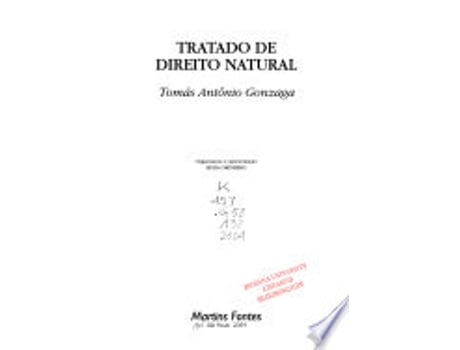 Livro Tratado de Direito Natural de Tomas Antonio Gonzaga (Português do Brasil)