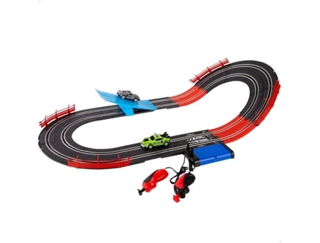 Pista De Corrida Com Carros One Size Black/Red