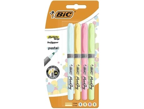 Marcadores  Fluorescentes Highlighter Grip Cores Pastel