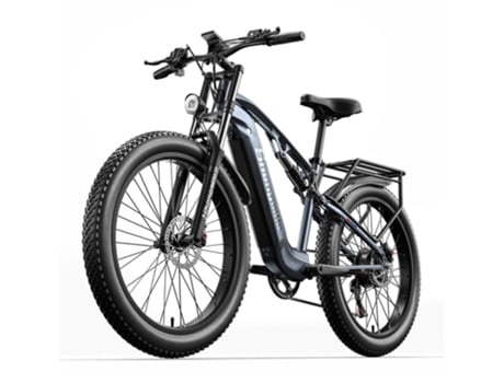 Bicicleta Elétrica SHENGMILO Mx05 1000W Motor 17.5Ah Bateria 40Km/H Pneus Gordos de 26 Polegadas