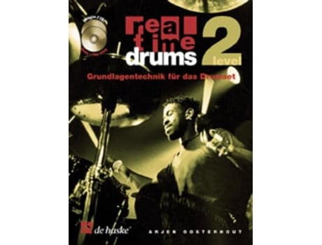 Livro Real Time Drums 2 de Arjen Oosterhout (Inglês)