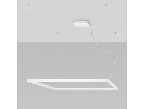 Candeeiro de Teto Led SOLLUX (Aluminio - Nelya L - Branco - 3000K)