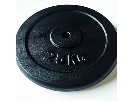 Disco de Musculação POWERFIT Preto (25 Kg - 26,5mm)