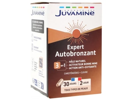 JUVAMINE Expert Autobronceador 3En1 60 Cápsulas