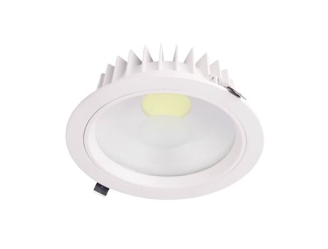 Downlight LED Redondo Embutido 18W 1539lm Ø20cm 4000K Branco Eilen