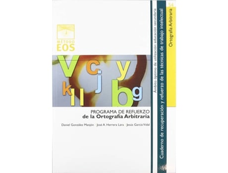 Livro Programa Refuerzo Ortografia Arbitraria de Daniel Gonzalez Manjon (Espanhol)