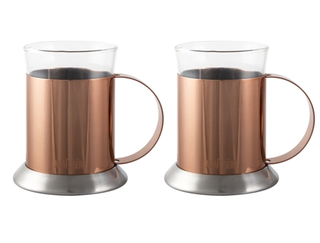 Conjunto de 2 Chávenas LA CAFETIÈRE Cobre