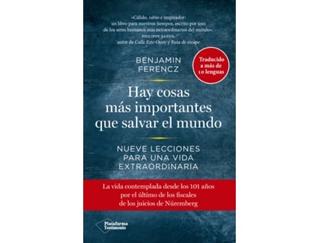 Livro Hay Cosas Más Importantes Que Salvar El Mundo de Benjamin Ferencz (Espanhol)