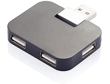 Hub DESIGN GIFTS Usb Com 4 Portas Usb (Cinzento)