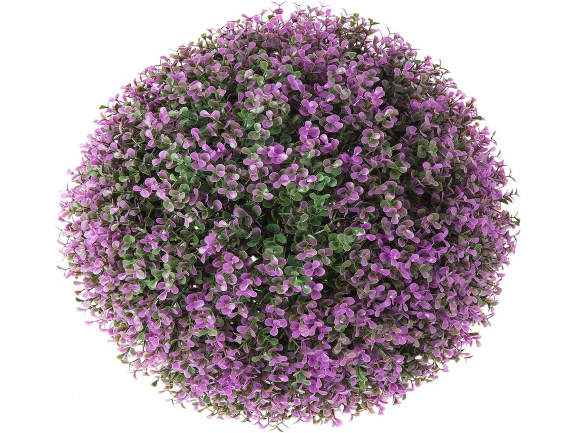 Planta Artificial LOLAHOME Bola de Lavanda para Exterior Roxo (40 cm -  Plástico) 