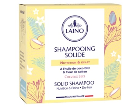 Shampoo Sólido Nutrição e Luminosidade Cabelos Secos 60 G LAINO