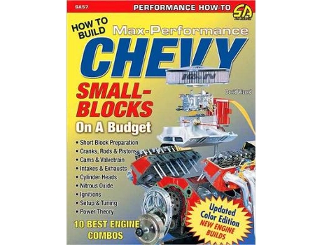 Livro how to build max performance chevy small blocks on a budget! de david vizard (inglês)