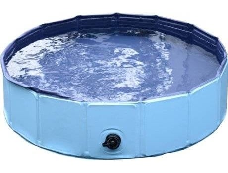 PawHut Piscina para Cães Natação Animais de estimação Dobrável F120x30 cm de diâmetro NOVO