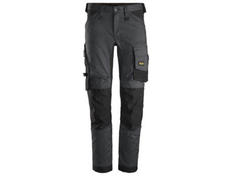 SNICKERS WORKWEAR-63415804046-AllroundWork Stretch Pants Aço Cinza-Preto tamanho 46