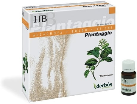 Suplemento Alimentar DERBOS Plantaggio Hb 20 Viales (10 ml)