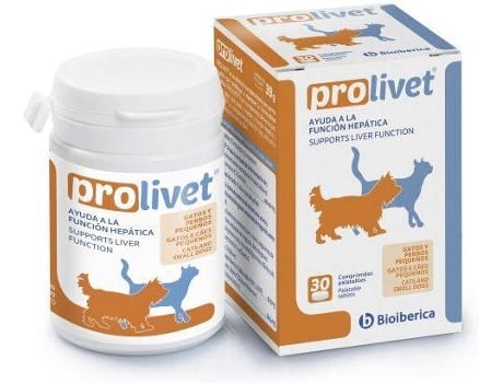 Complemento Alimentar para Cães  Prolivet (30 Comprimidos - Cuidados: Função Hepática)