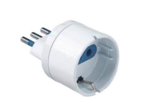 Adaptador de tomada elétrica RDL5914 Tipo L (IT) Branco REDLINE