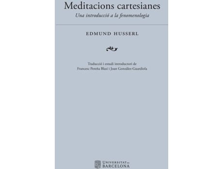 Livro Meditacions Cartesianes Una Introducció A La Fenomenologia de Edmund Husserl (Alemão)