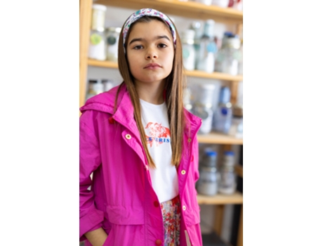 Parka de Criança LANIDOR KIDS Capuz Nylon Rosa (8)