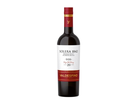 Vinho doce VALDESPINO Solera 1842 Oloroso V.O.S. Jerez-Xérès-Sherry Garrafa Medium (0.5 L - 1 Unidade)