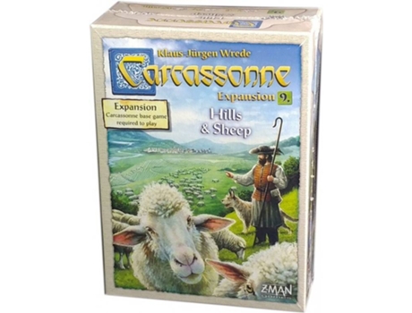 Jogo de Tabuleiro  Carcassonne Exp 9: Hills & Sheep (Inglês - Idade Mínima: 7)