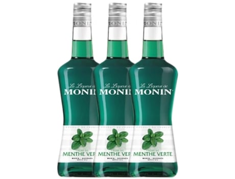 Licor MONIN Monin Menta Verde Menthe Verte (0.7 L - 3 unidades)