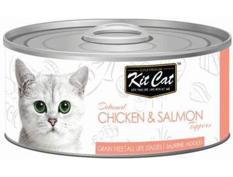 Ração para Gatos  (90 g - Húmida - Sabor: Frango e Salmão)