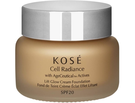 Creme com Cor KOSÉ Cell Radiance Lift Glow Creme Foundation 203 Deep Bege