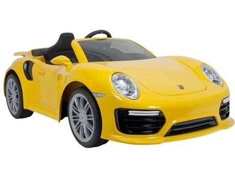 Carro elétrico para crianças Porsche 911 Turbo  Amarelo