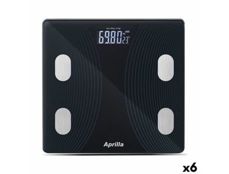 Balança Digital com Bluetooth Aprilla 26 x 26 x 2 cm (6 Unidades)