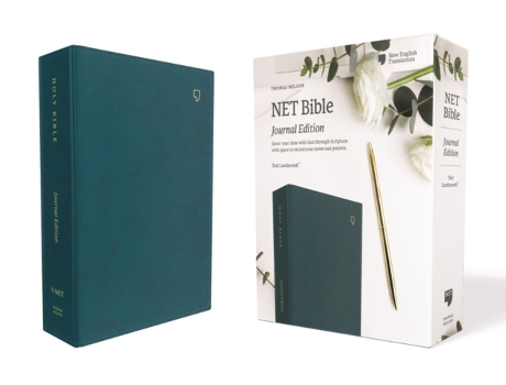 Livro net bible, journal edition, leathersoft, teal, comfort print de thomas nelson (inglês)