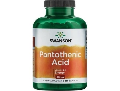 Suplemento Alimentar SWANSON Ácido Pantotênico (250 cápsulas de 500mg)