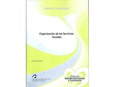 Livro Organización de los servicios sociales de Ana Cano Ramírez (Espanhol)