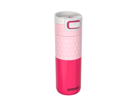 Garrafa Térmica Etna Grip 500 Ml de Aço Inoxidável Anti-Gotejamento Anti-Derramamento. Rosa Diva KAMBUKKA