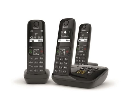 Telefones Fixo  Pack 2x s/ Fios - Alcatel XL535 (Preto