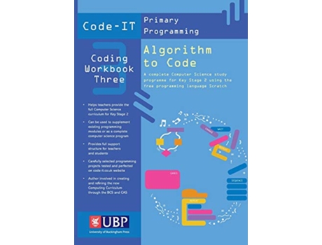 Livro CodeIT Workbook Algorithm to Code Using Scratch CodeIT Primary Programming de Phil Bagge (Inglês)