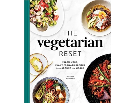 Livro Vegetarian Reset de Vasudha Viswanath (Inglês - Capa Dura)