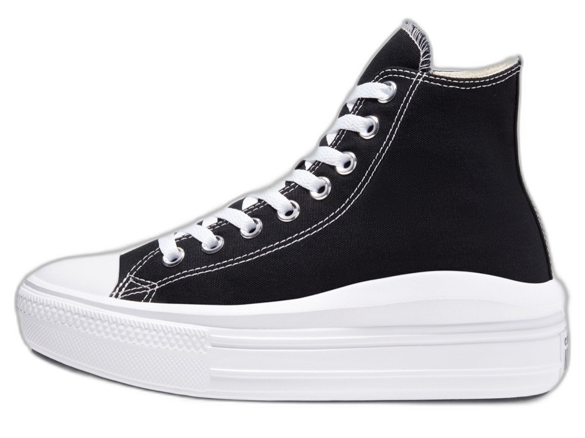 Tênis Converse Chuck Taylor All Star Move Hi Monochrome Dark Preto