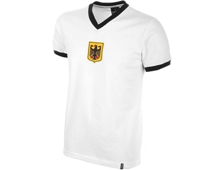 T-Shirt para Homem COPA FOOTBALL Allemagne de l’Ouest 1970’s Branco para Futebol (S)