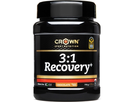 Suplemento Alimentar CROWN SPORT NUTRITION 3:1 Recovery Recuperador Muscular Para Deportes De Con Certificación Antidoping Informed Sport. (750 G - Chocolate)