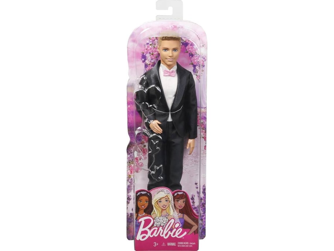 Conjunto Boneca Barbie Noiva e Boneco Ken Noivo - Conto de Fadas