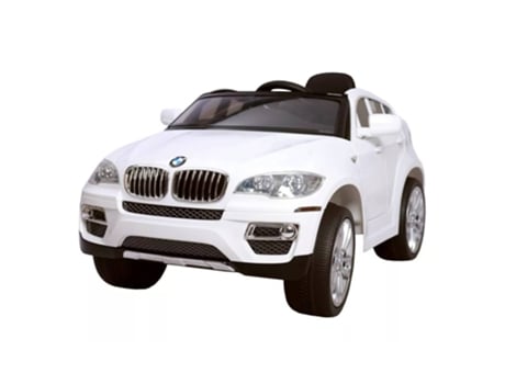 Bmw X6 Elétrico 12V para Crianças a Partir dos 3 Anos Controlo Remoto 2 Velocidades Luzes Led e Buzina Mp3 Máx. 30Kg 117X73.5X 59Cm