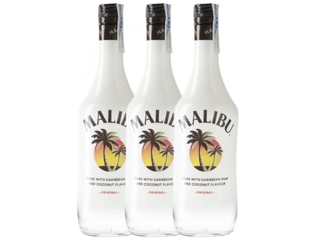 Licor MALIBÚ Malibú (0.7 L - 3 unidades)